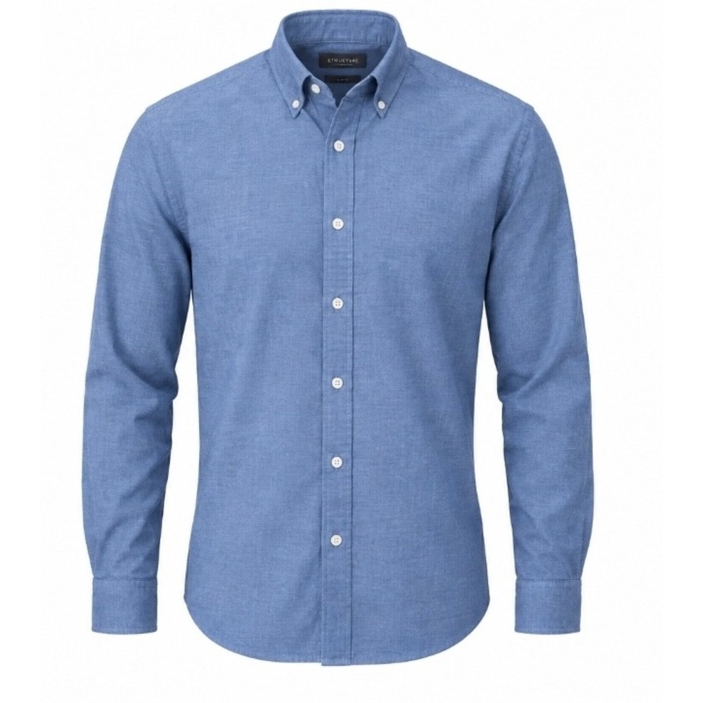 Daniel Cremieux Signature Collection Blue Egyptian Cotton Button Down Shirt L